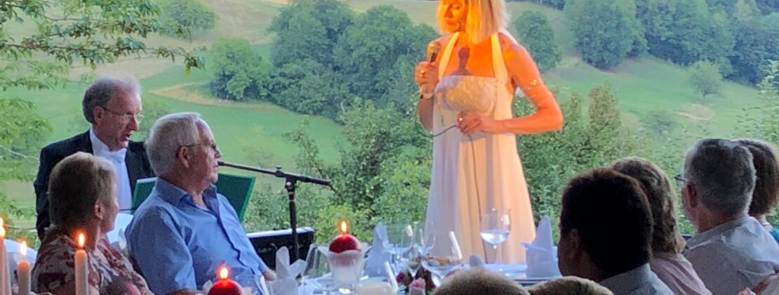 Christine Schmid an privater Geburtstagsfeier im Schwarzwald